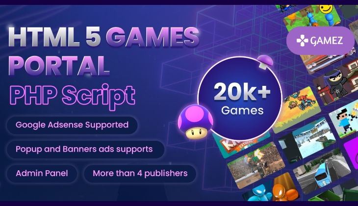 HTML5 Games Portal PHP Script