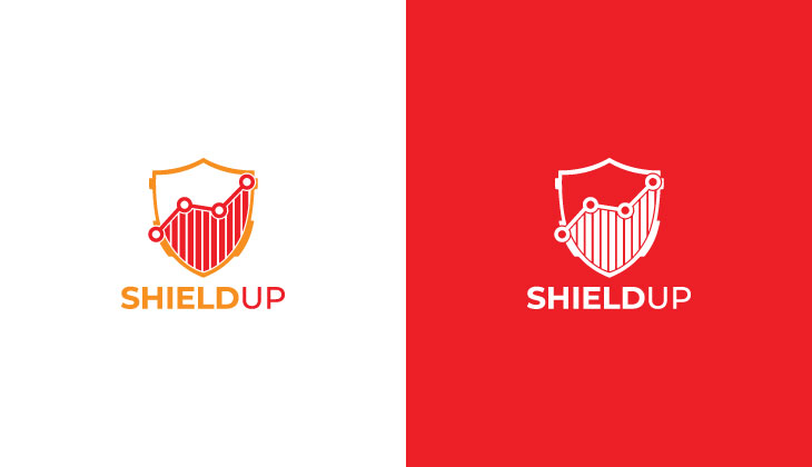 Shield Up Logo | Vector | Analytics | Security | IT | Finance | Insurance | Business