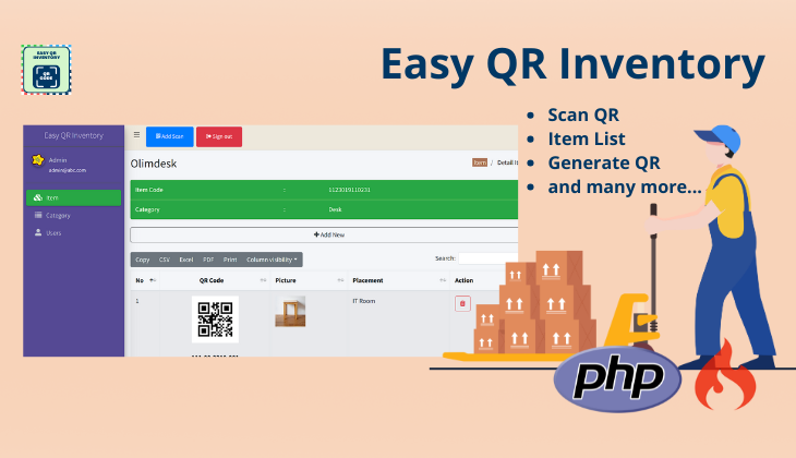 Easy QR Inventory