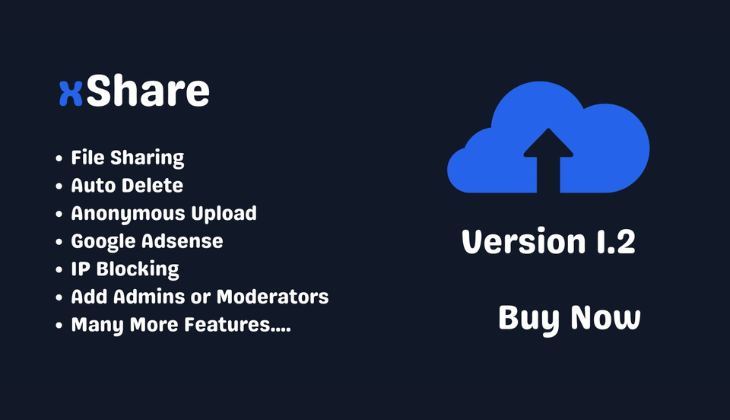 xShare - Anonymous File Sharing Website