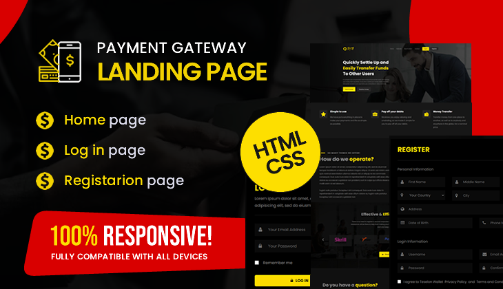 Payment Gateway Landing Page