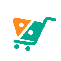 This logo is a combination of Percentage sign and Shopping cart, this logo can be used for coupon sites, discount stores and many other businesses