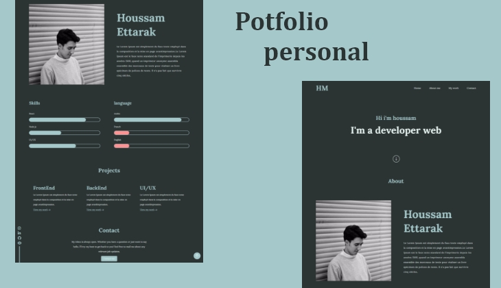 Portfolio cv personal  responsive html css js