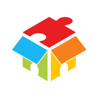 Puzzle box logo, a Combined icon of Puzzle and colorful 3d box, as the logo icon, can be used for toy shop, packaging business and many ore business industries globally.