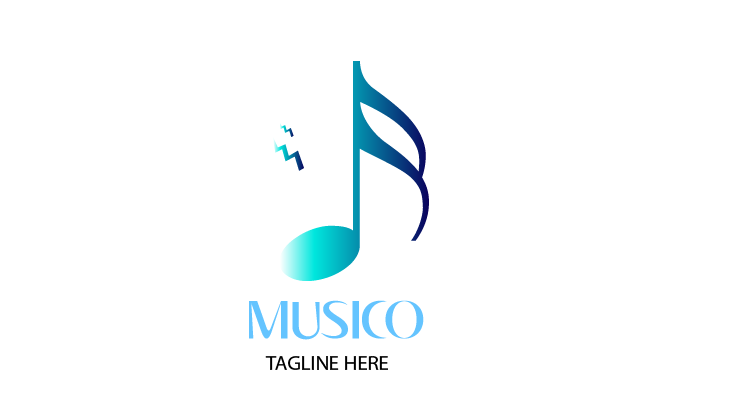 Musico Logo A Modern and Creative Music Logo for Your Brand