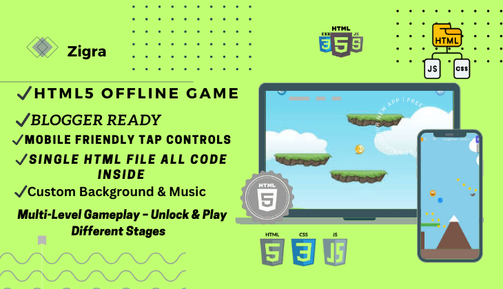 Zigra: The Desi Adventure – Offline Multi-Level HTML5 Game
