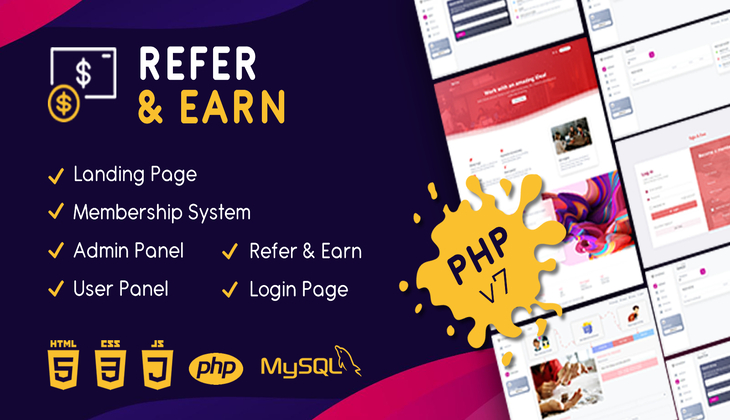 Refer and Earn PHP Script